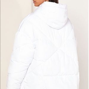 Hailey puffer coat in bright white